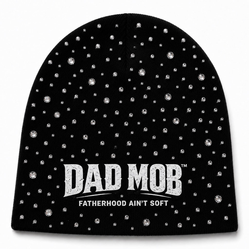 Dad Mob Rhinestone Beanie