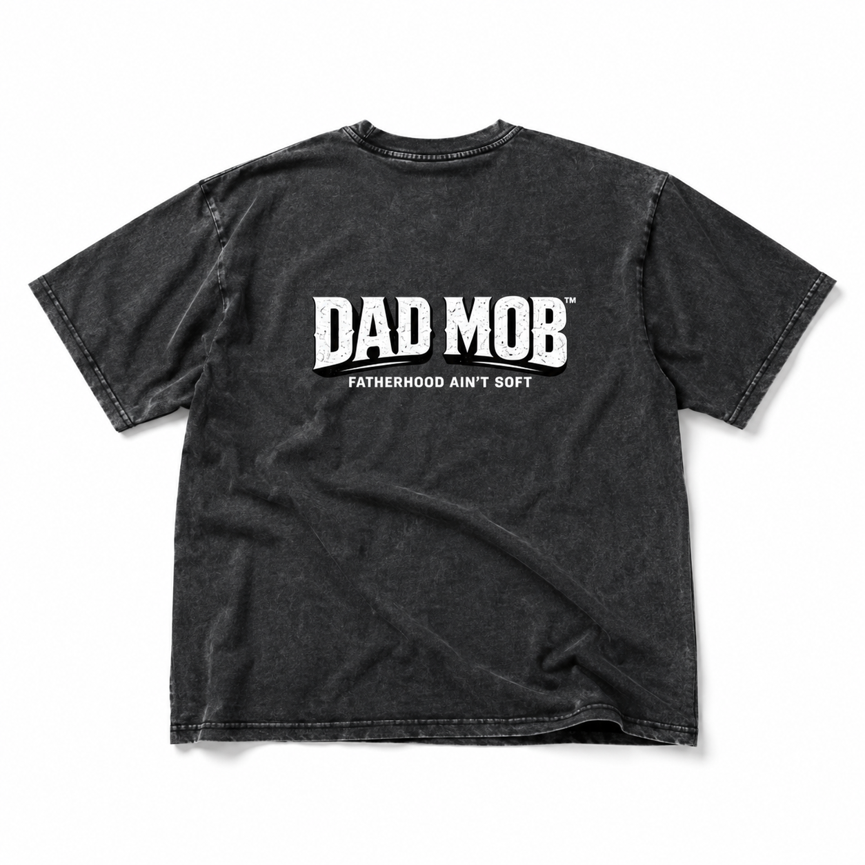 Dad Mob Vintage Wash Tee (Black)