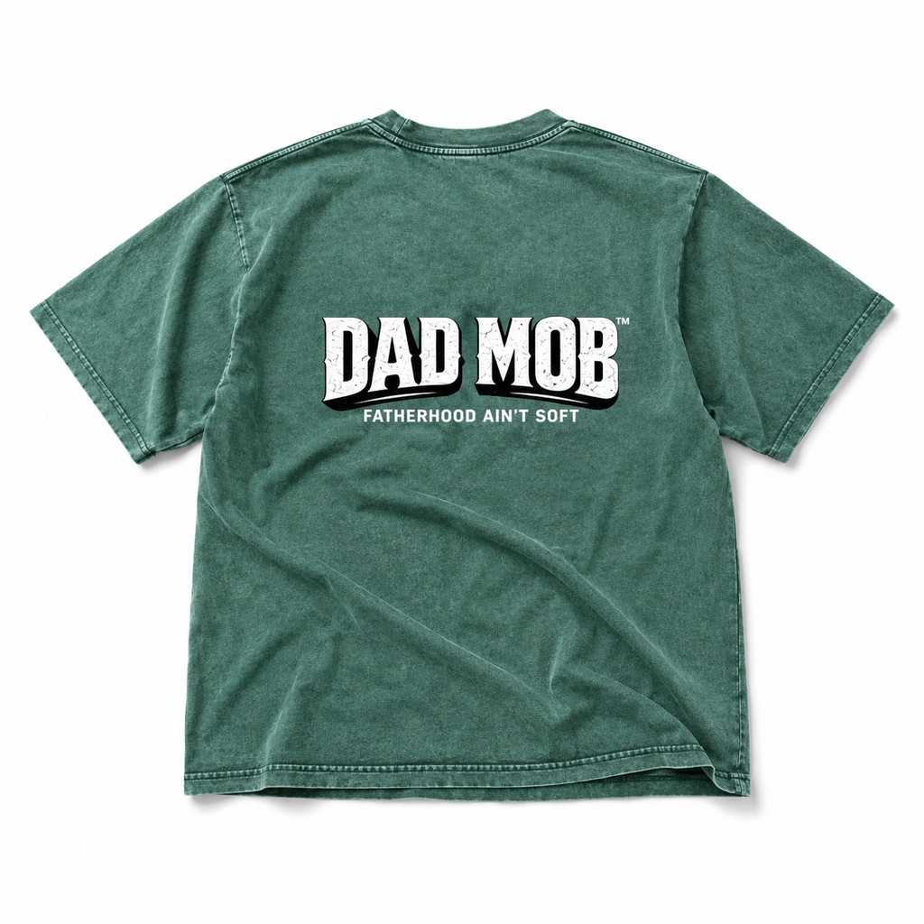 Dad Mob Vintage Wash Tee (Green)
