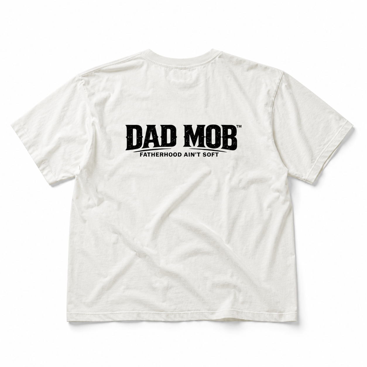 Dad Mob Vintage Wash Tee (White)